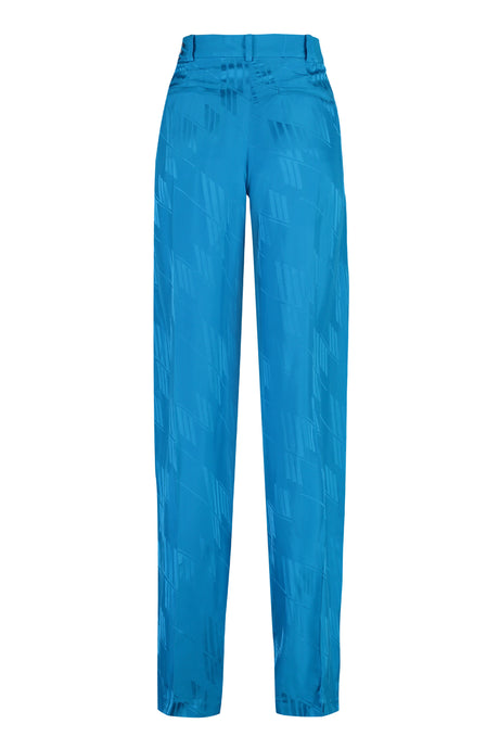 THE ATTICO Blue Viscose Trousers for Women