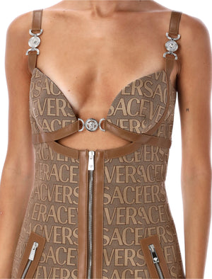 Versace Allover Pattern Mini Dress