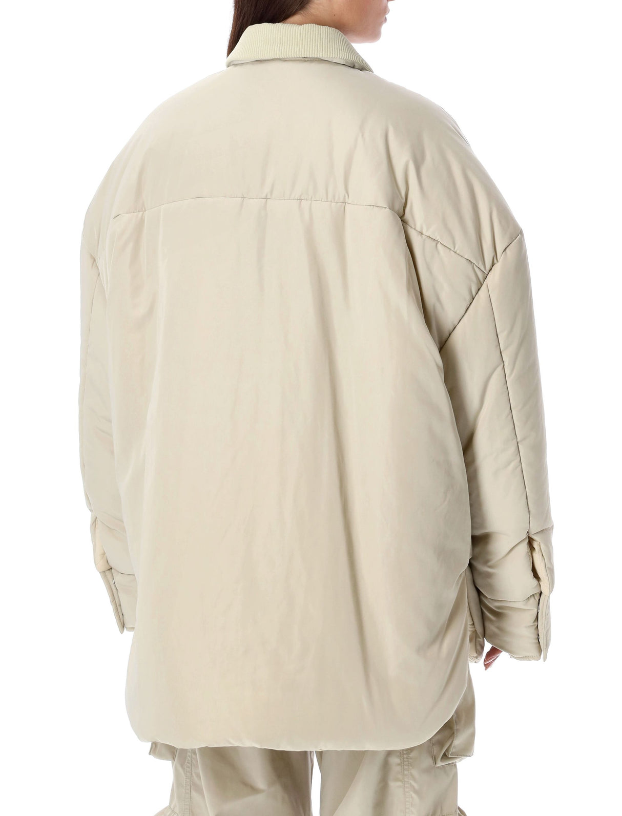 Overshirt Jacket - Áo khoác phù hợp cho phụ nữ màu kem