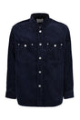 ISABEL MARANT Blue Wool Overshirt for Men - FW23