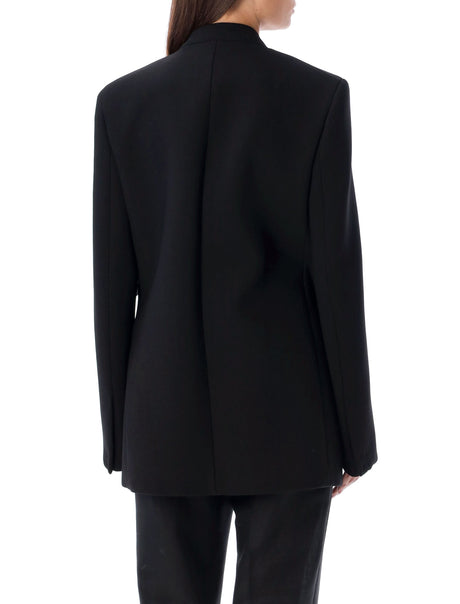 Áo khoác blazer da bò thủ công săn chỉnh cho nữ - FW23