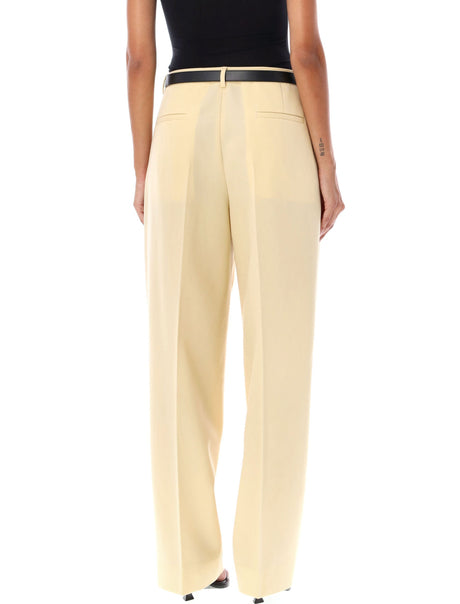 JIL SANDER BURRO Belted High Rise Pants for Women - FW23 Collection