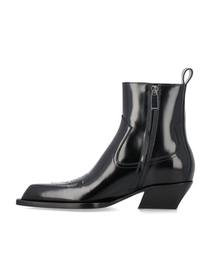 OFF-WHITE Western Blade Ankle Boots for Women in Black