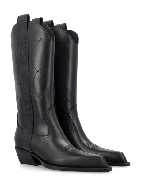 Western Leather Boots cho Nữ - Thích hợp cho những ngày mưa!