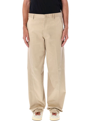 LANVIN Twisted Regular Fit Chino Pants - Size 50