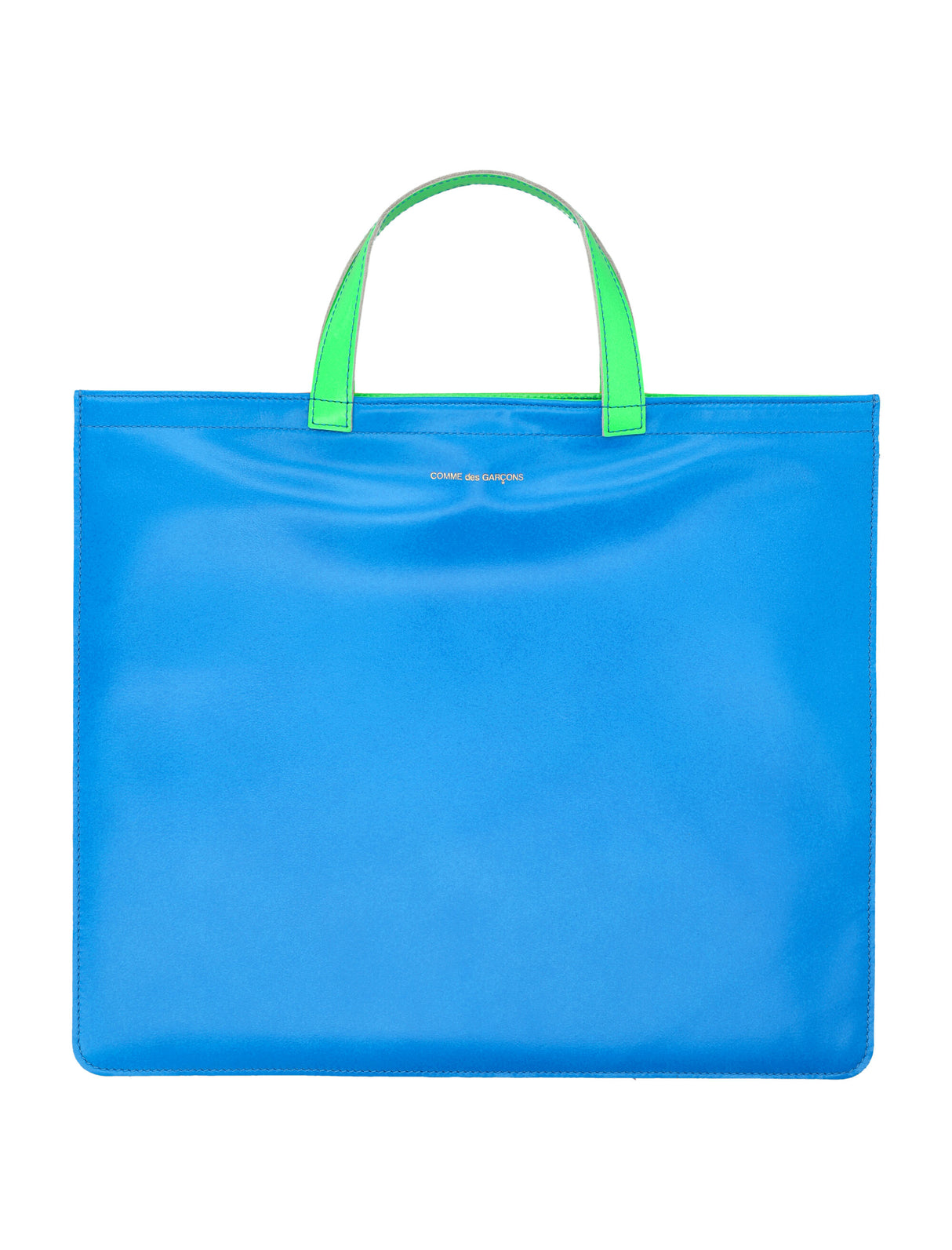 COMME DES GARÇONS WALLET Blue and Orange Fluo Tote Handbag for Men