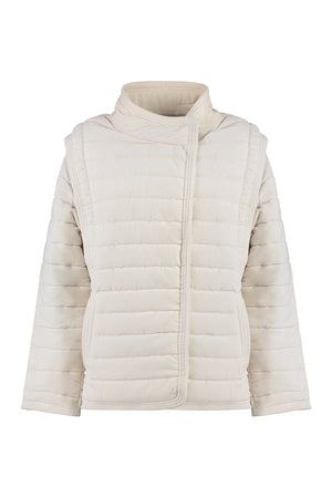 ISABEL MARANT ETOILE Ecru Padded Jacket with Removable Sleeves for Women