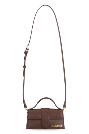 JACQUEMUS Chic Mini Calfskin Handbag in Brown