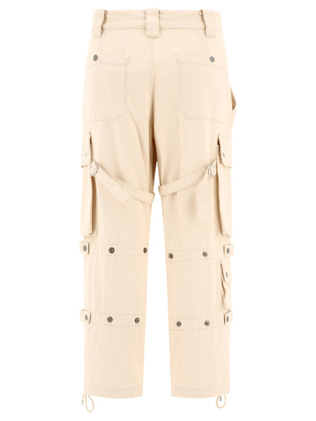 ISABEL MARANT ETOILE Beige Straight Pants for Women - 23SS Fashion Collection