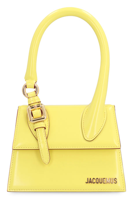 JACQUEMUS Mini Leather Handbag with Decorative Buckle