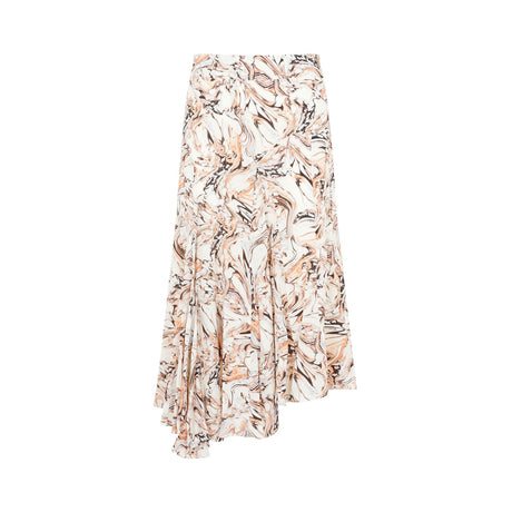 ISABEL MARANT Women's FW23 Nude & Neutrals Silk Skirt