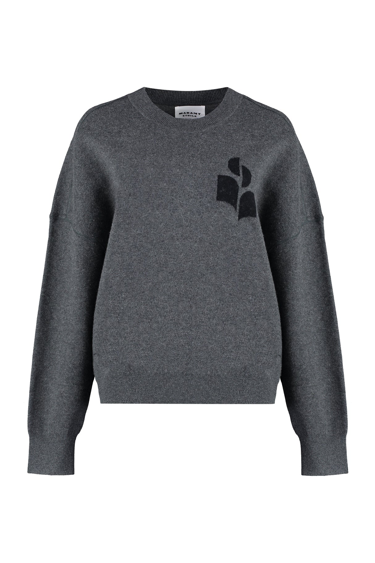 ISABEL MARANT ETOILE Atlee Long Sleeve Sweater in Grey - Women's Fall Winter 2023 Collection