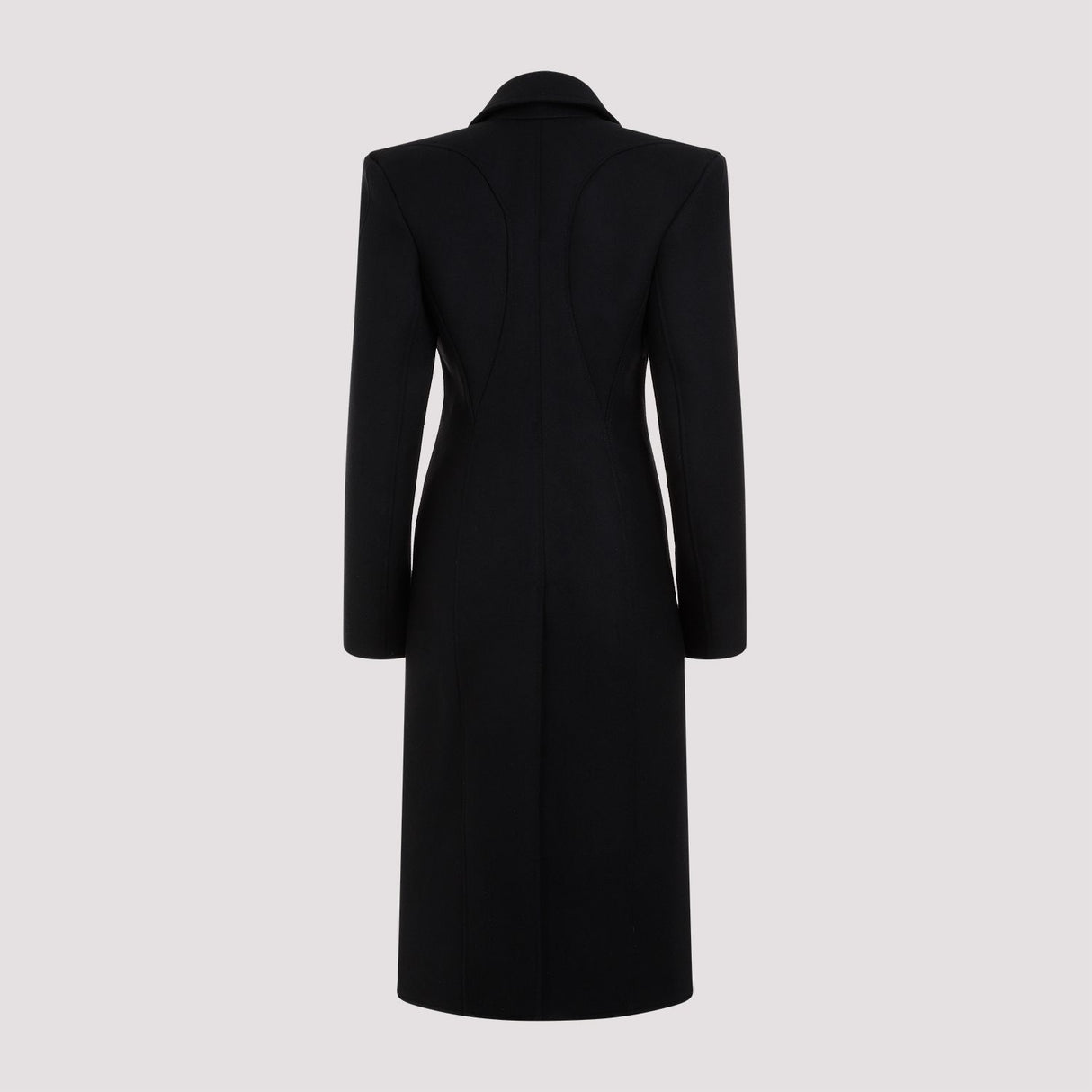 Áo khoác len đen cổ điển cho phái nữ - FW23