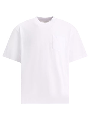 SACAI T-SHIRT WITH ZIPPERS DETAILS