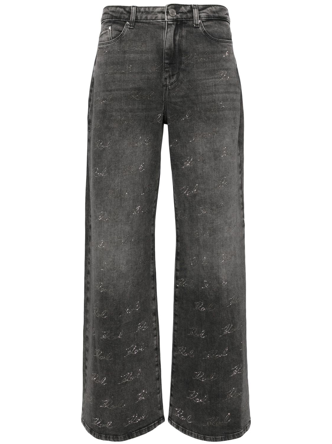 KARL LAGERFELD WIDE-LEG SPARKLE Jeans