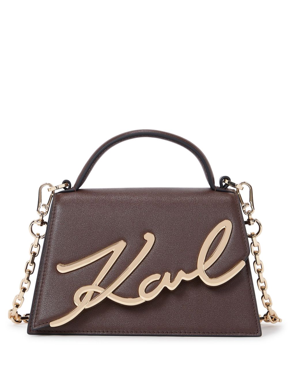 KARL LAGERFELD Mini Crossbody Bag with Golden Logo Accent