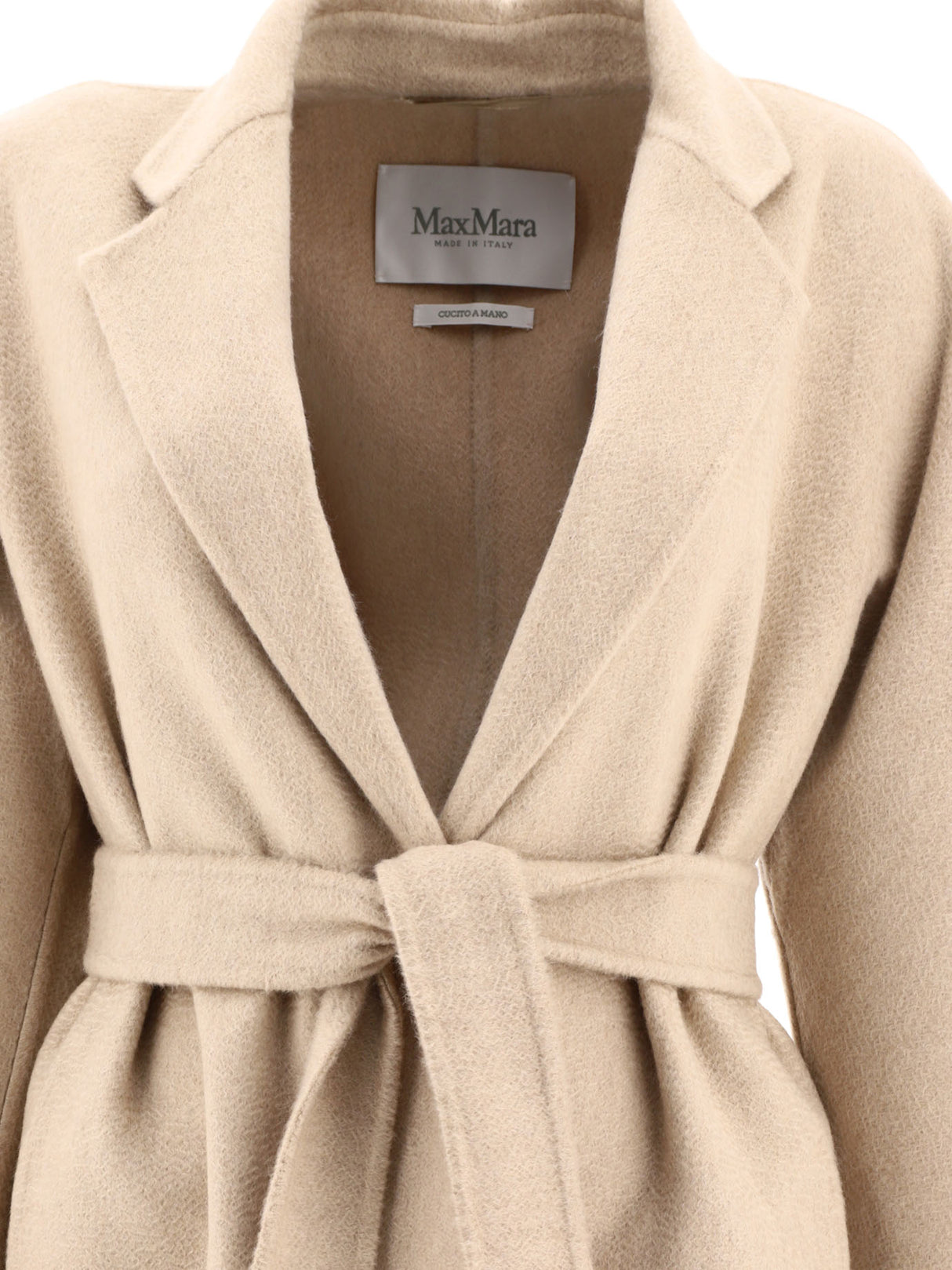 MAX MARA Women's Beige Cashmere Wrap Jacket - SS24 Collection