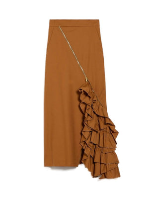 MAX MARA Brown Fungi Skirt for Women - SS24 Collection