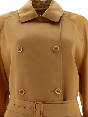 MAX MARA Water-Resistant Cotton Safari Jacket for Women in Brown