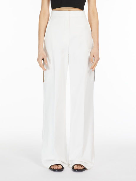 MAX MARA White Long Trousers for Women