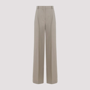 MAX MARA Nude & Neutrals Wool Wide Leg Pants for Women