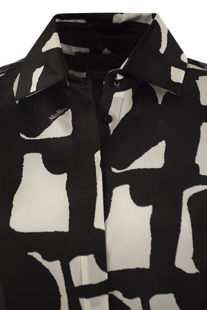 MAX MARA Printed Silk Light Knit Shirt - Black - Women's Clothing