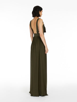 MAX MARA Tan Argenta Silk Jumpsuit for Women - SS24 Collection