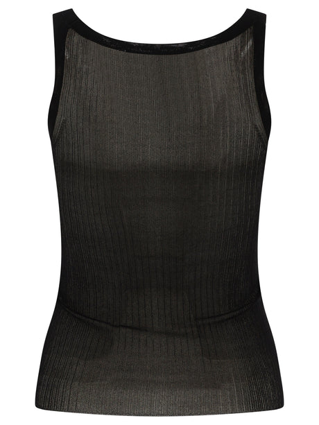 MAX MARA Ribbed Silk Tank Top