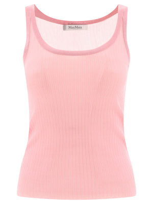 MAX MARA Ribbed Silk Tank Top for Women