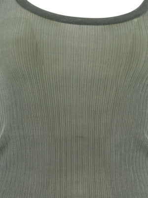 MAX MARA Ribbed Silk Tank Top