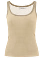 MAX MARA Ribbed Silk Tank Top