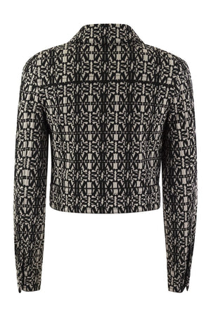 MAX MARA Cropped Monogram Jacket - Women's Fashion SS24