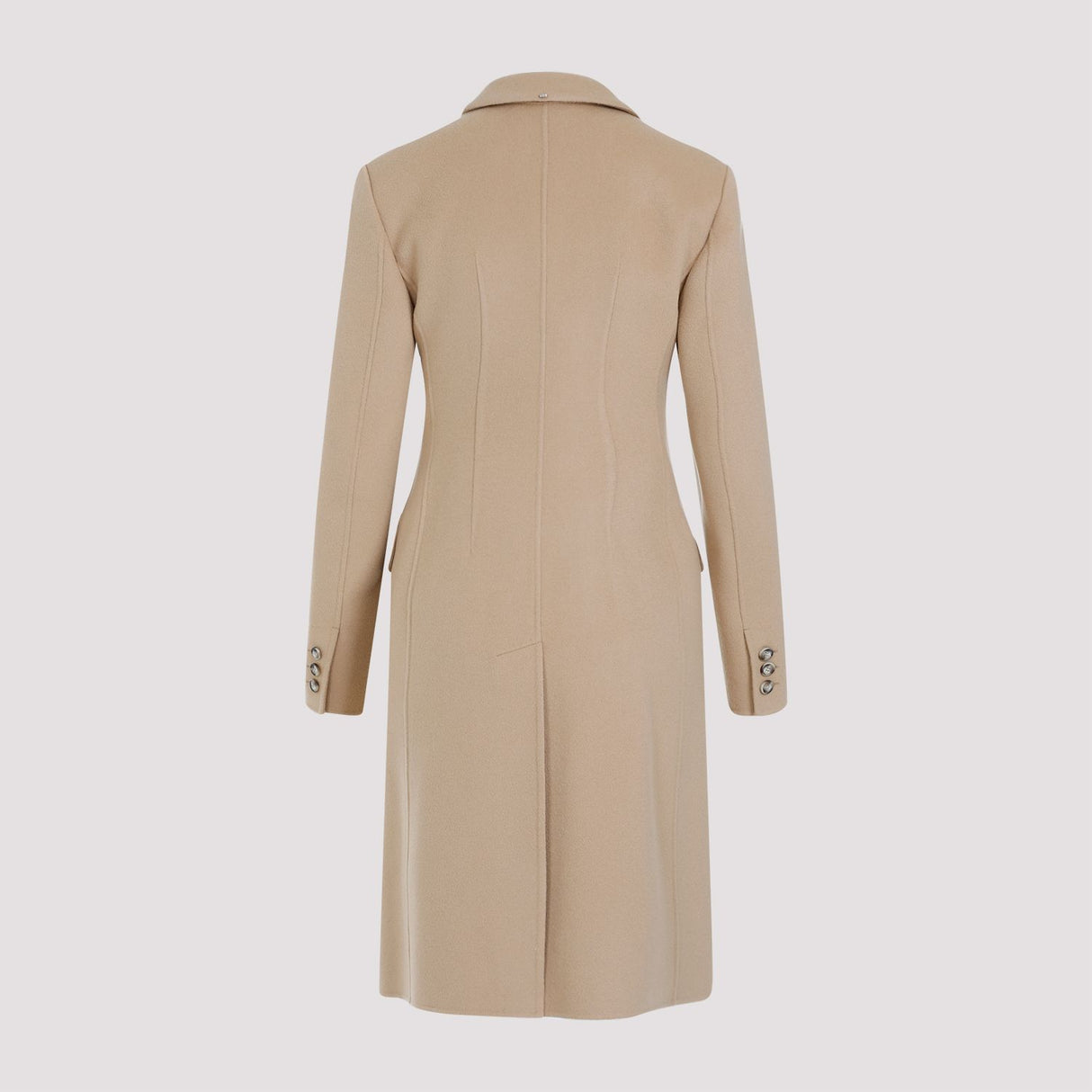 Áo khoác lông cừu nude tinh tế cho phụ nữ - Bộ sưu tập SS24