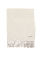 MAX MARA Luxurious Embroidered Scarf with Fringed Edges for Women