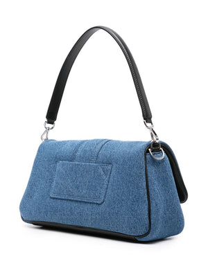 JACQUEMUS Stylish Blue Leather Shoulder Bag for Women