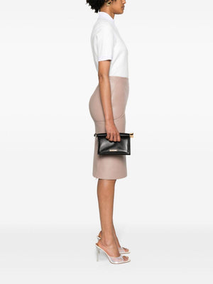 JACQUEMUS Black Leather Pochette Clutch for Women - SS24 Collection