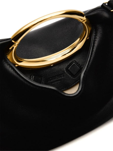 JACQUEMUS Sleek Black Leather Handbag for Women