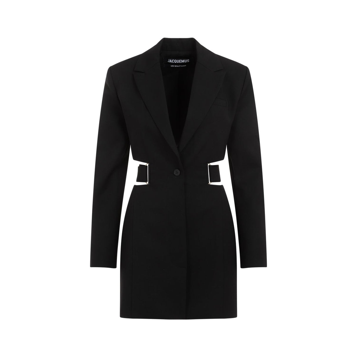 JACQUEMUS Black Wool Mini Dress for Women for SS24