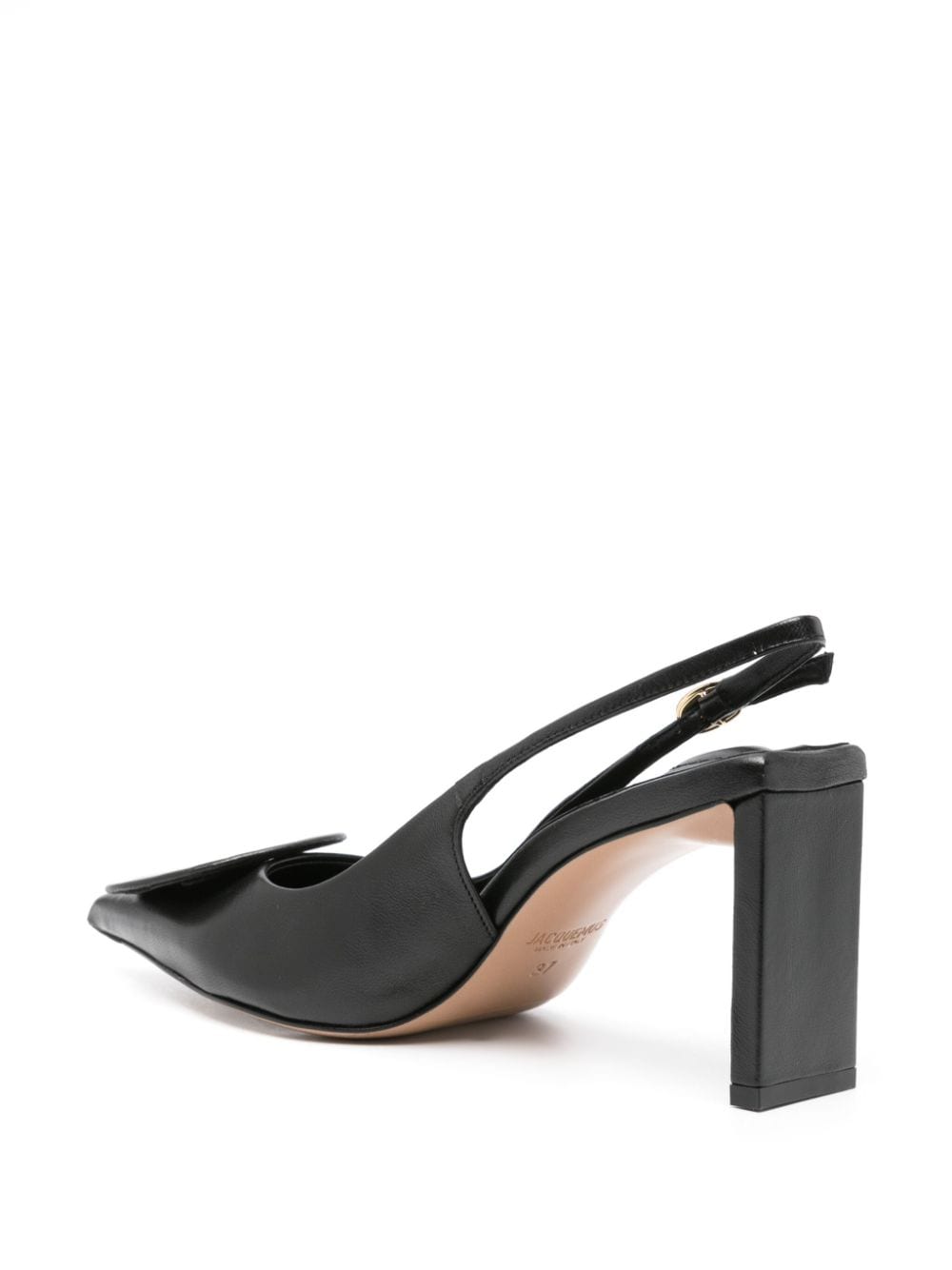 JACQUEMUS Elegant Slingback Pumps with Block Heel