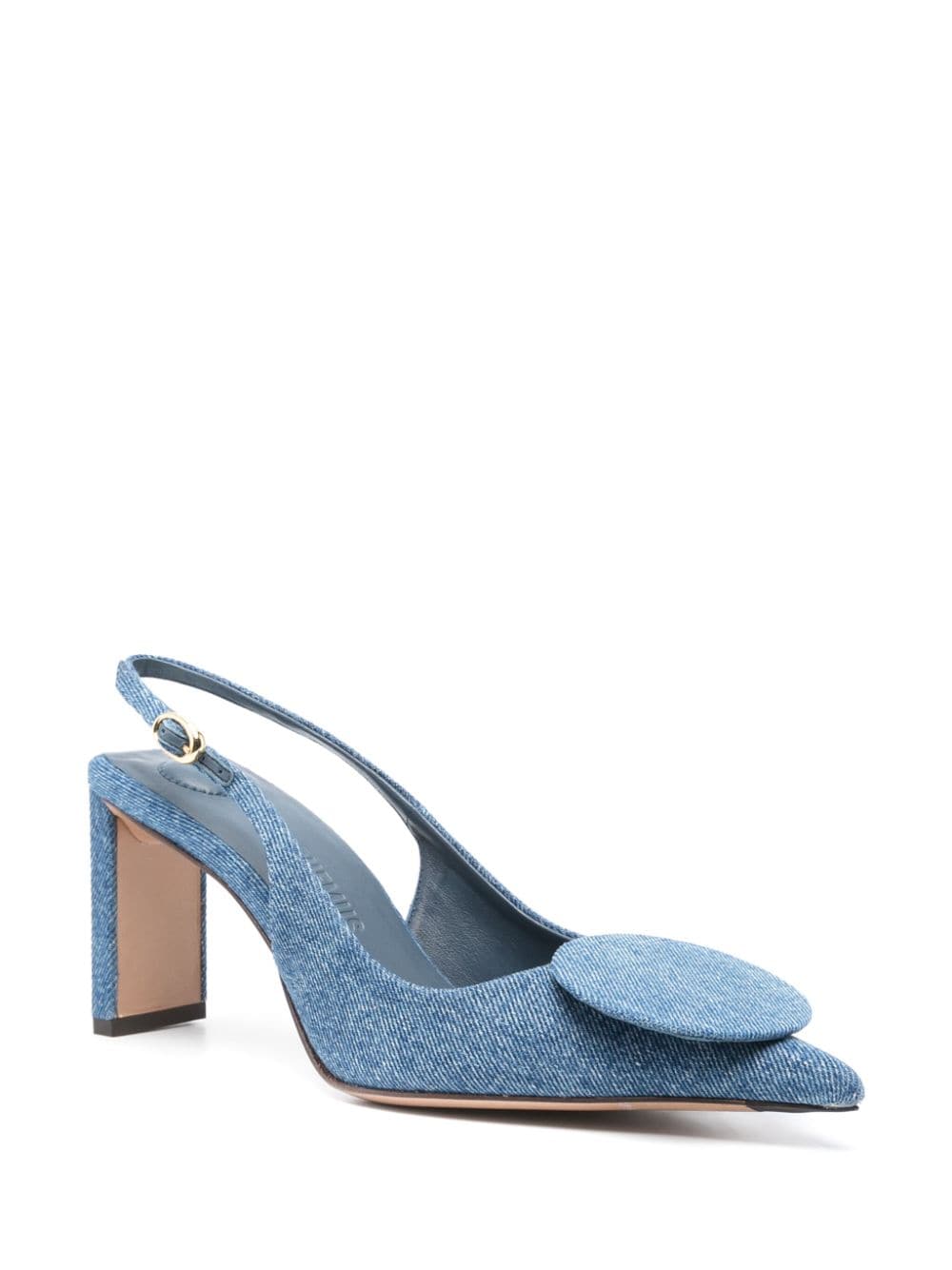 JACQUEMUS Elegant Slingback Pumps with Block Heel