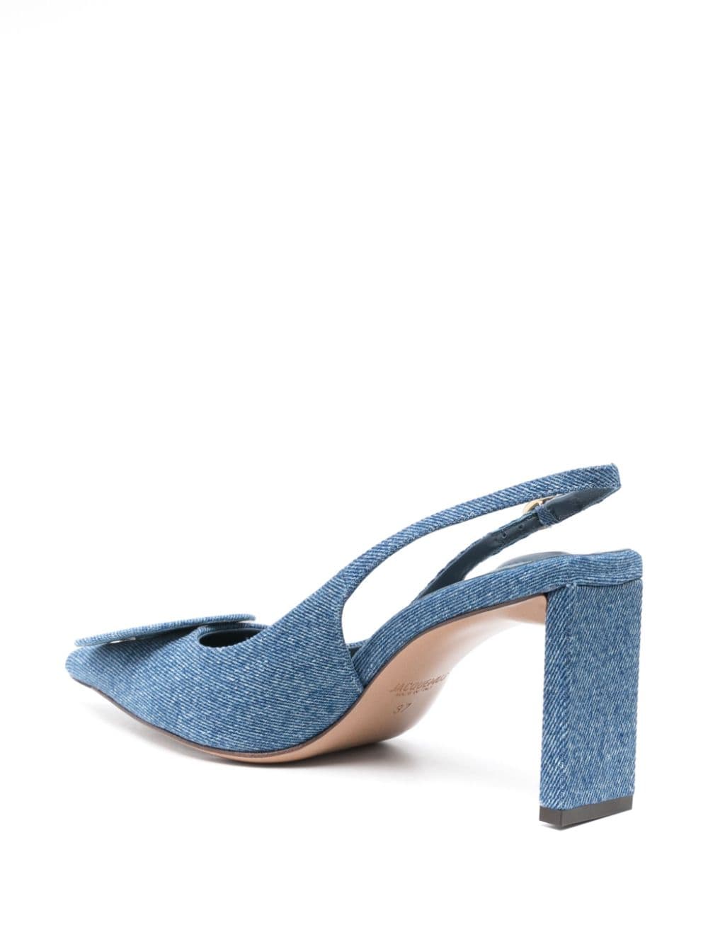 JACQUEMUS Elegant Slingback Pumps with Block Heel