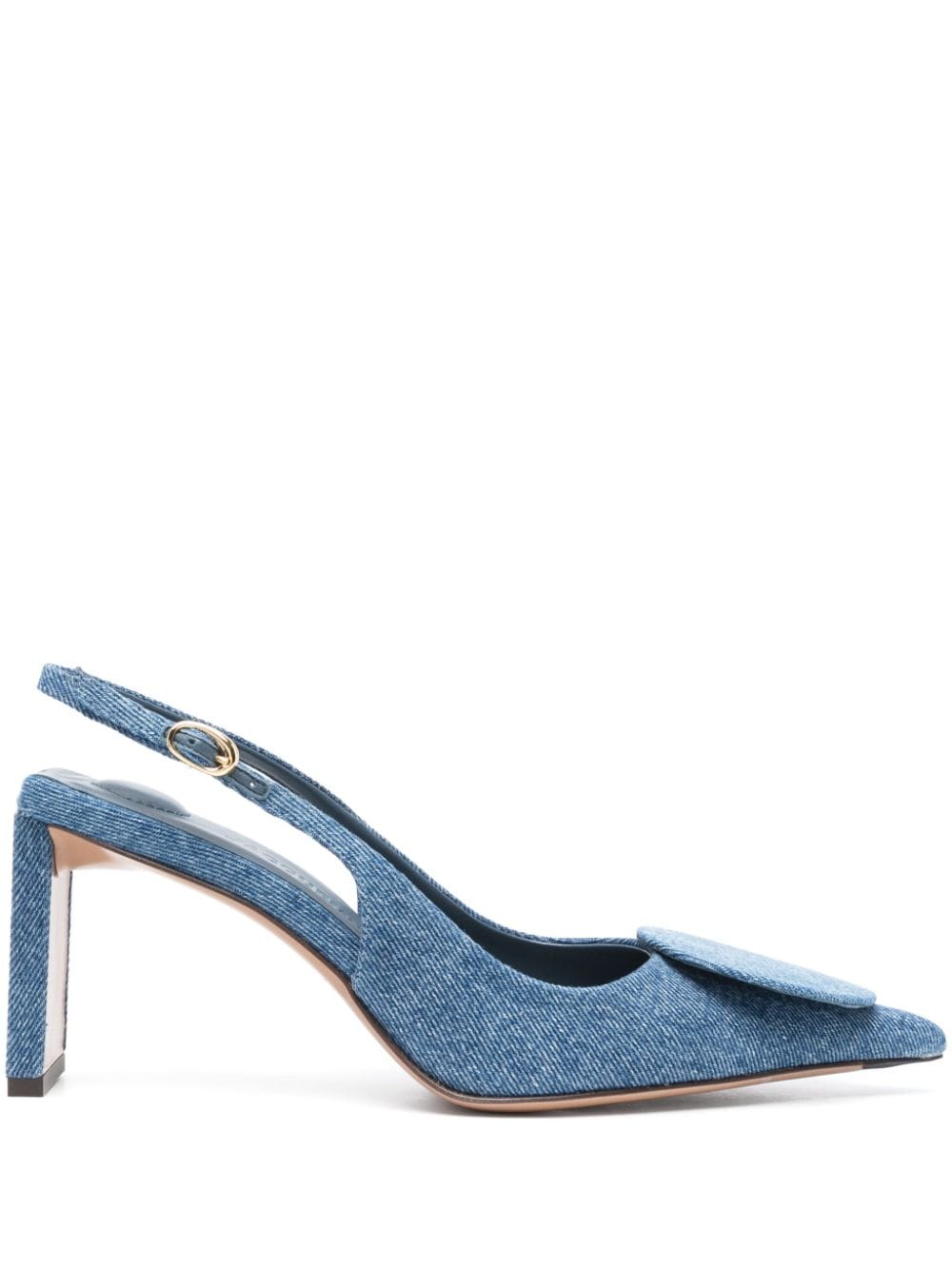 JACQUEMUS Elegant Slingback Pumps with Block Heel