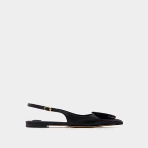 JACQUEMUS Chic Black Slingback Duelo Pumps