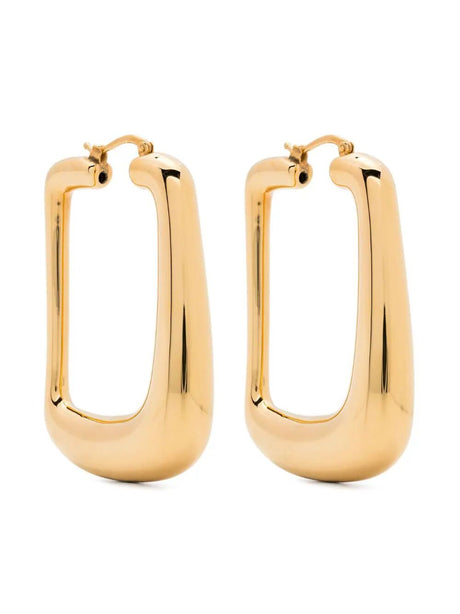 JACQUEMUS Oval Mini Metallic Earrings for Women