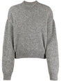 JACQUEMUS Brushed Effect Ribbed Knit Crew Neck Sweater