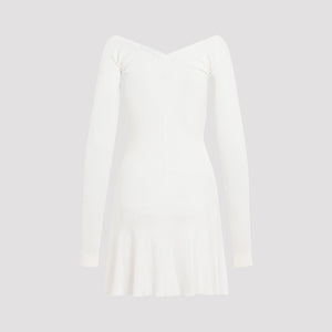 JACQUEMUS Chic Long Sleeve Scalloped Mini Dress for Women