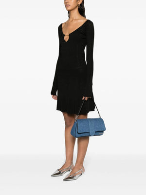 JACQUEMUS Chic Long Sleeve Scalloped Mini Dress for Women