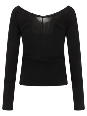 JACQUEMUS Chic Slim Fit Long Sleeve Top