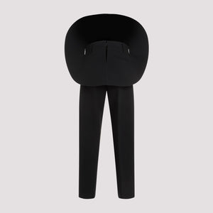 JACQUEMUS Women's Black Polyester Pants - SS24 Collection