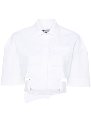 Asymmetric Cotton Shirt for Women - Contemporary Design by Jacquemus